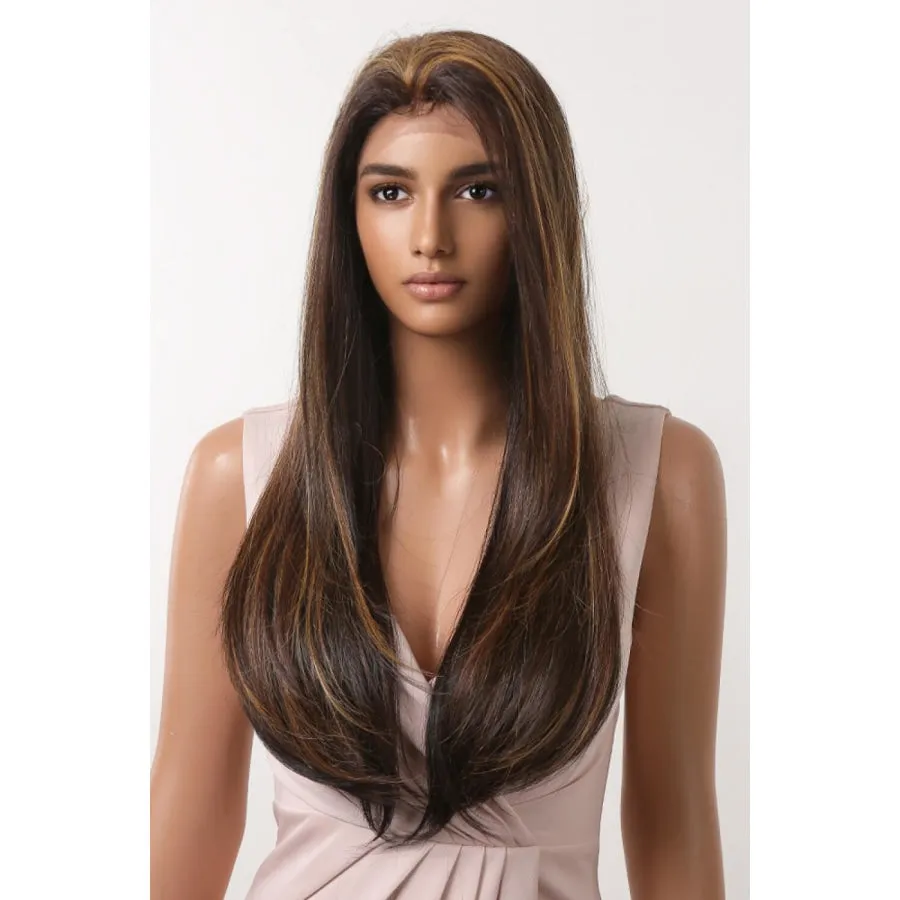 13*2" Lace Front Wigs Synthetic Long Straight 26" 150% Density