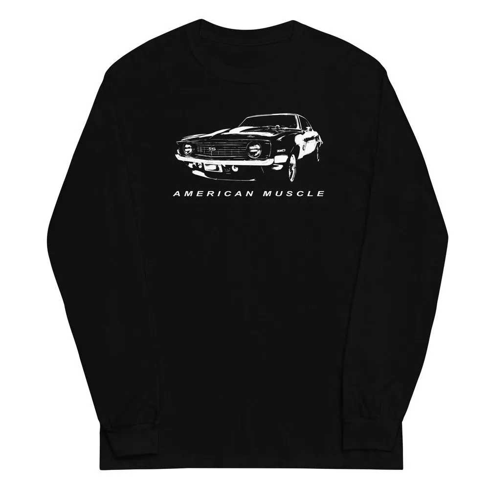 1969 Camaro Long Sleeve American Muscle Car Shirt