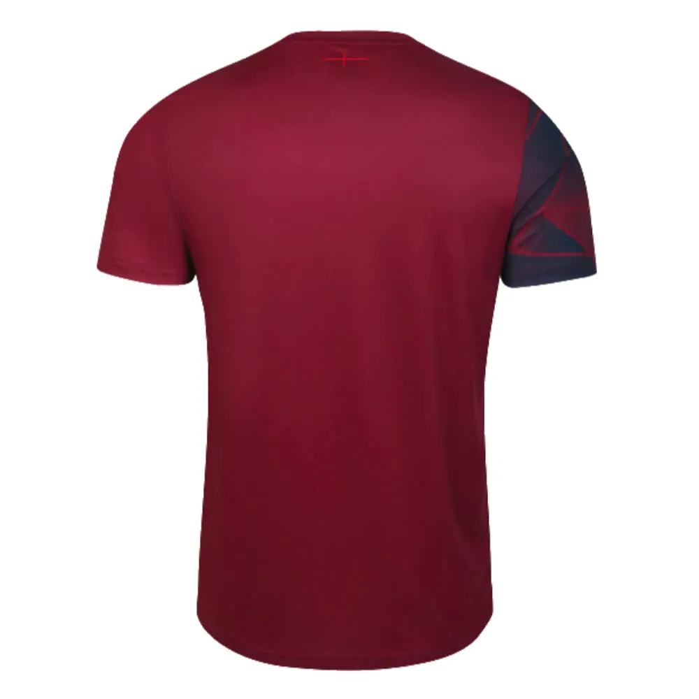 2023-2024 England Rugby Warm Up Jersey (Tibetan Red) - Kids