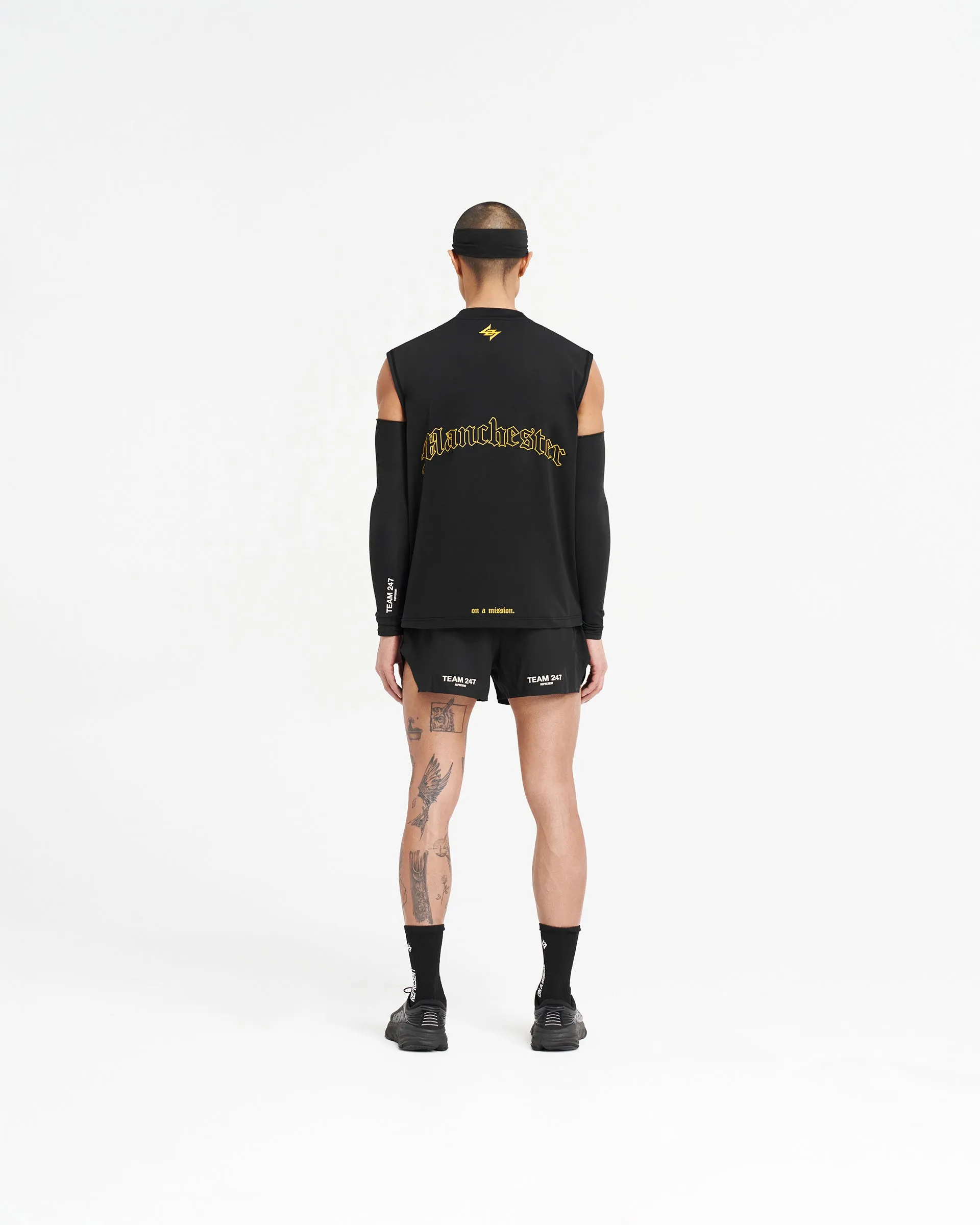 247 Manchester Marathon Oversized Tank - Black