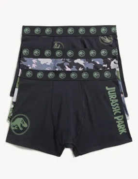 3pk Cotton Rich Jurassic Park™ Trunks