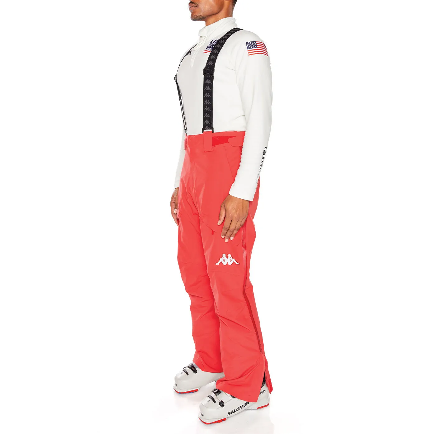 6Cento 622P US Full Zip Ski Pants - Red