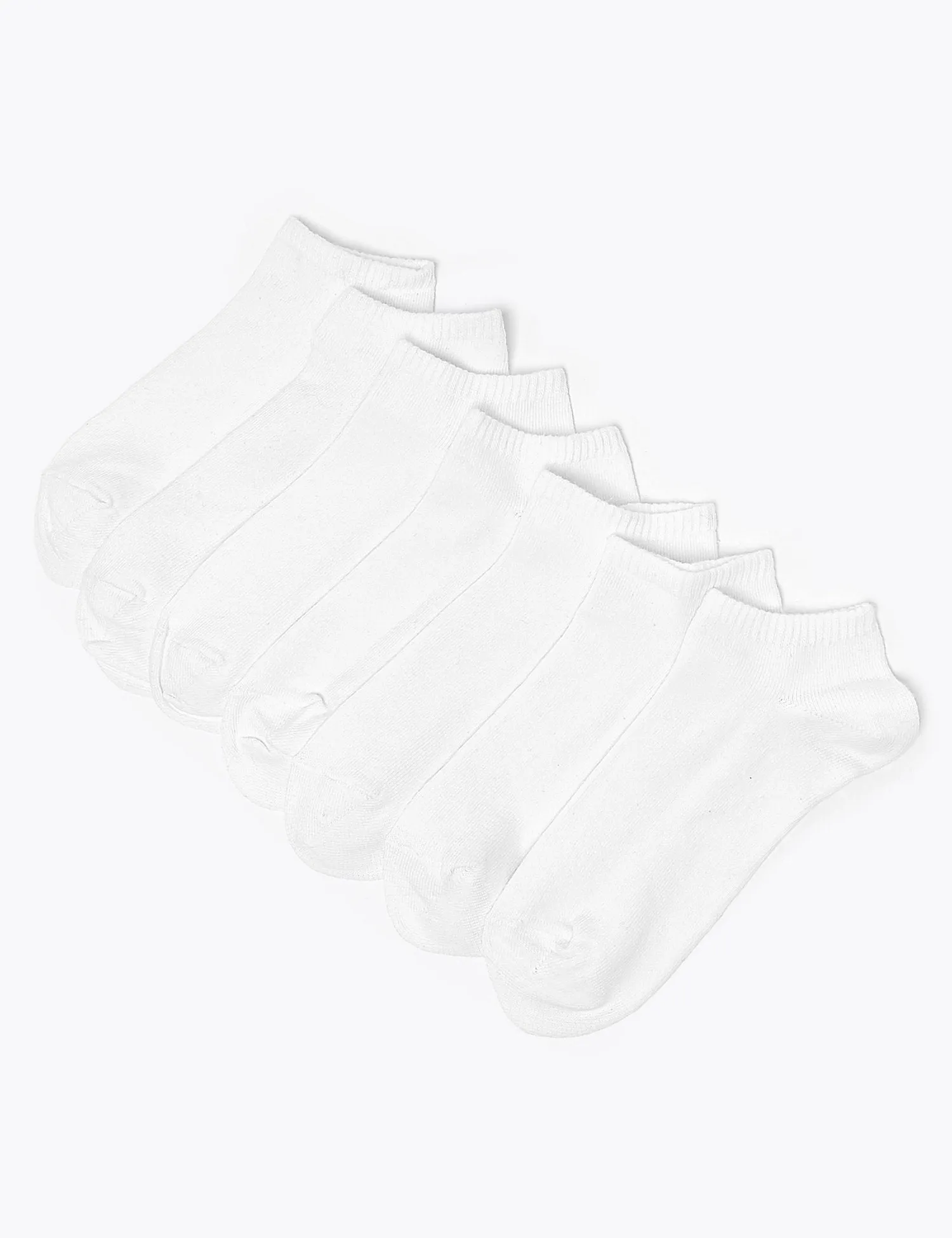 7pk of Cotton Trainer Liner Socks