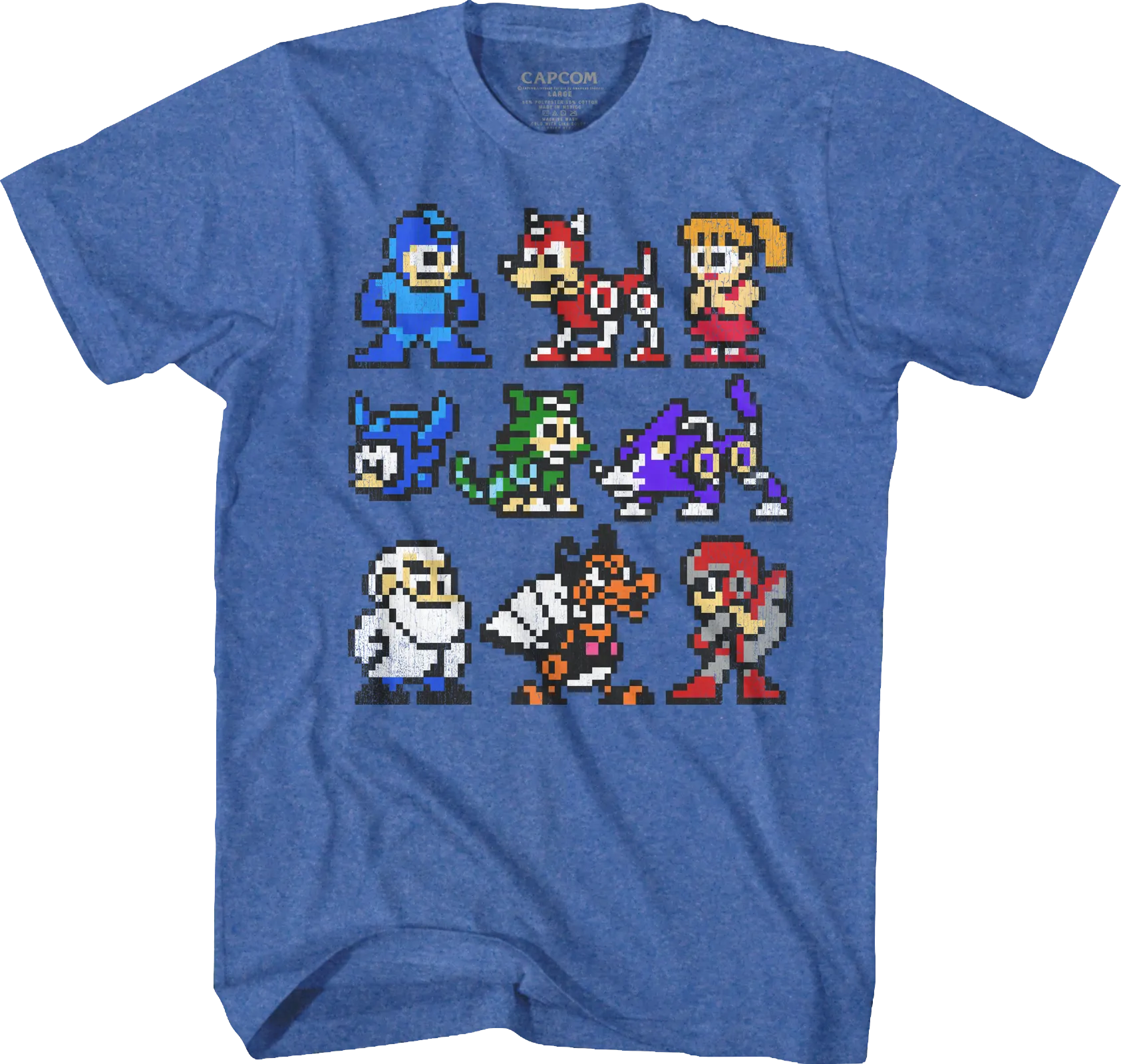 8-Bit Cast Mega Man T-Shirt