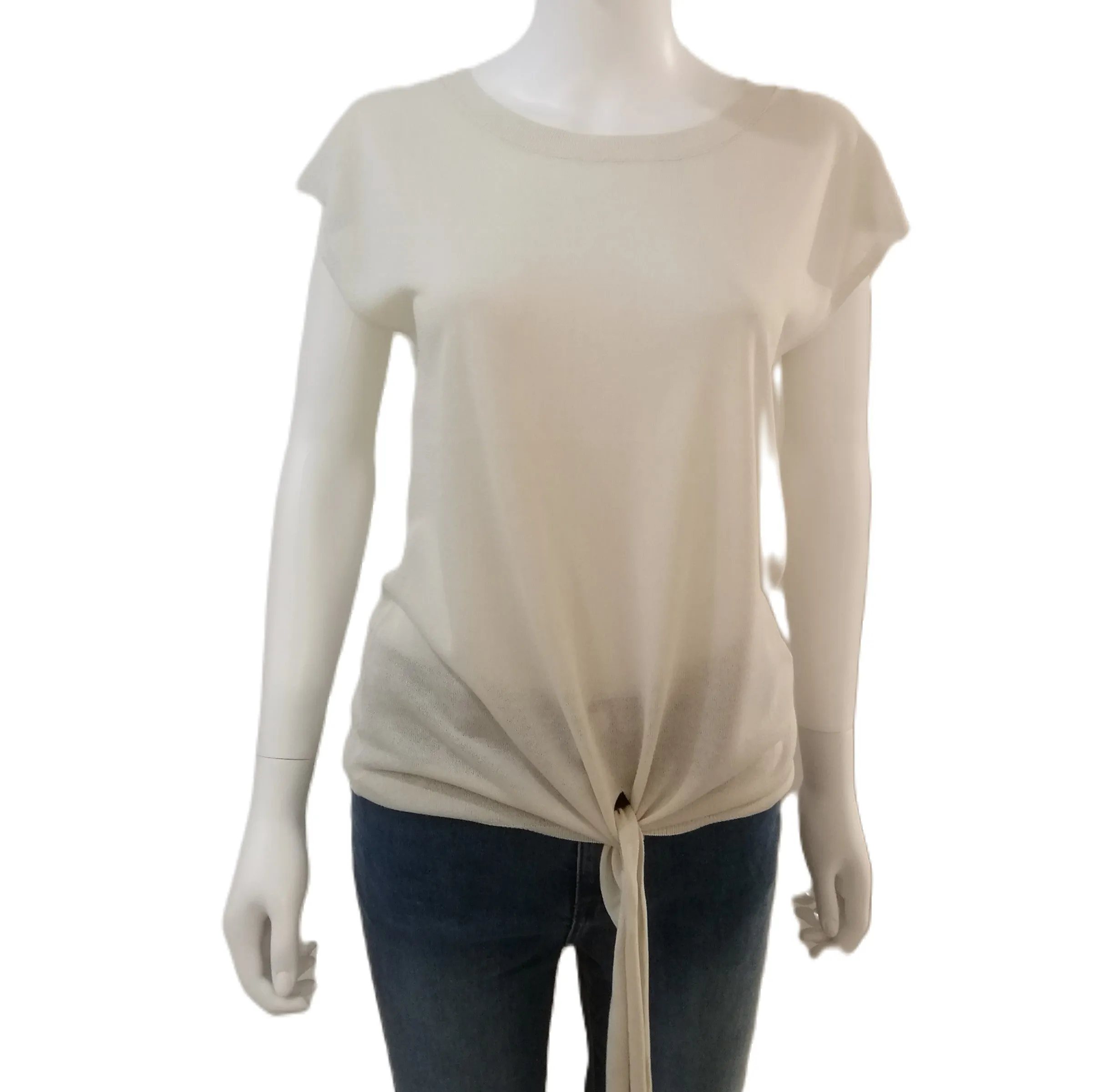 85046116  Top with Detail at Hem - Ecru