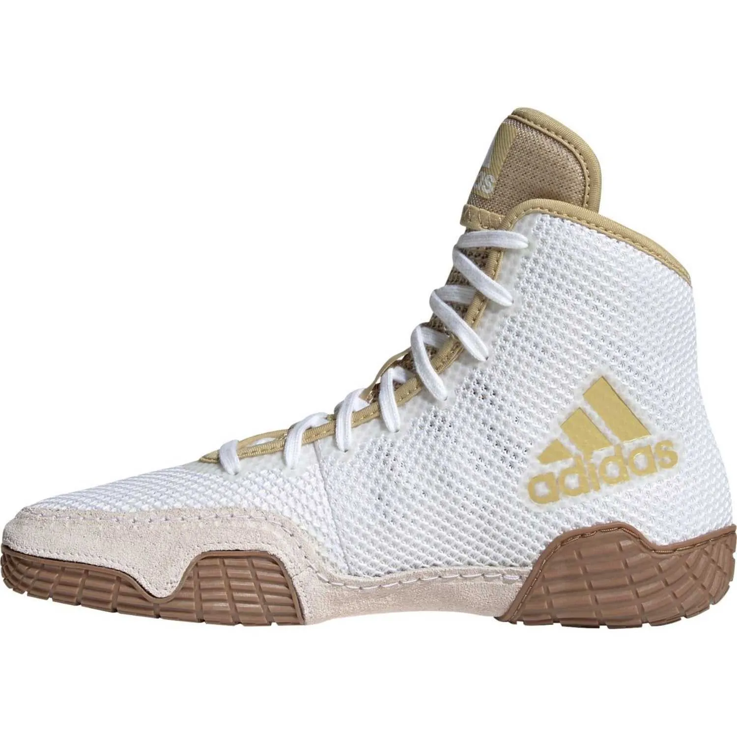 Adidas 231 Tech Fall 2.0 Youth Wrestling Shoes - White Vegas Gold