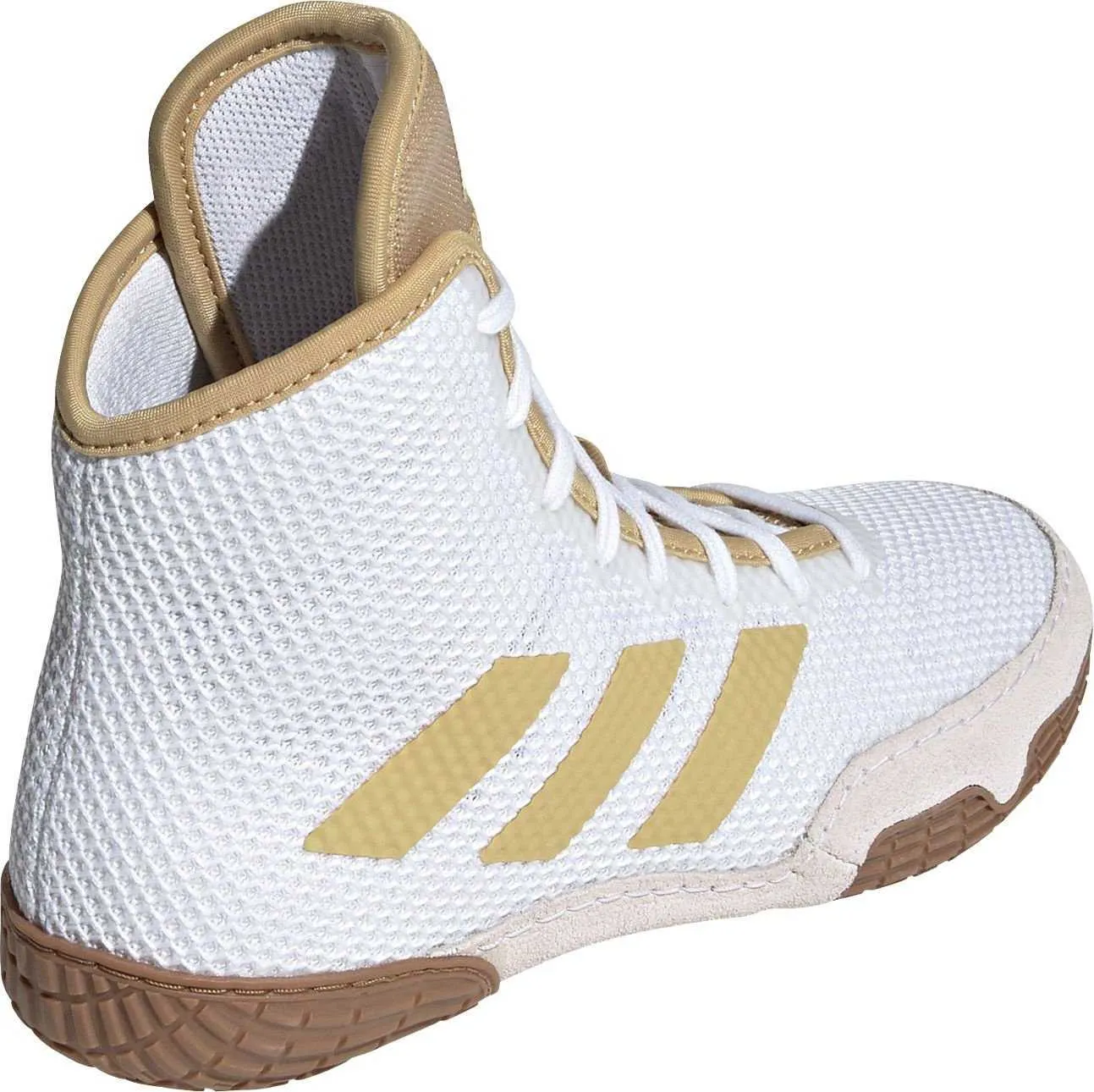 Adidas 231 Tech Fall 2.0 Youth Wrestling Shoes - White Vegas Gold