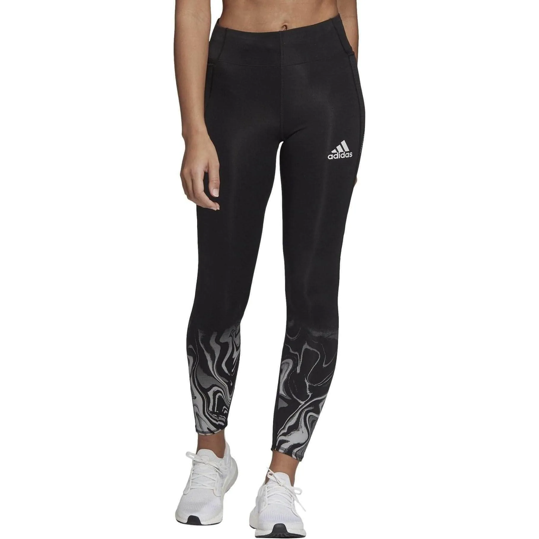 adidas How We Do Glam On Womens 7/8 Running Tights - Black