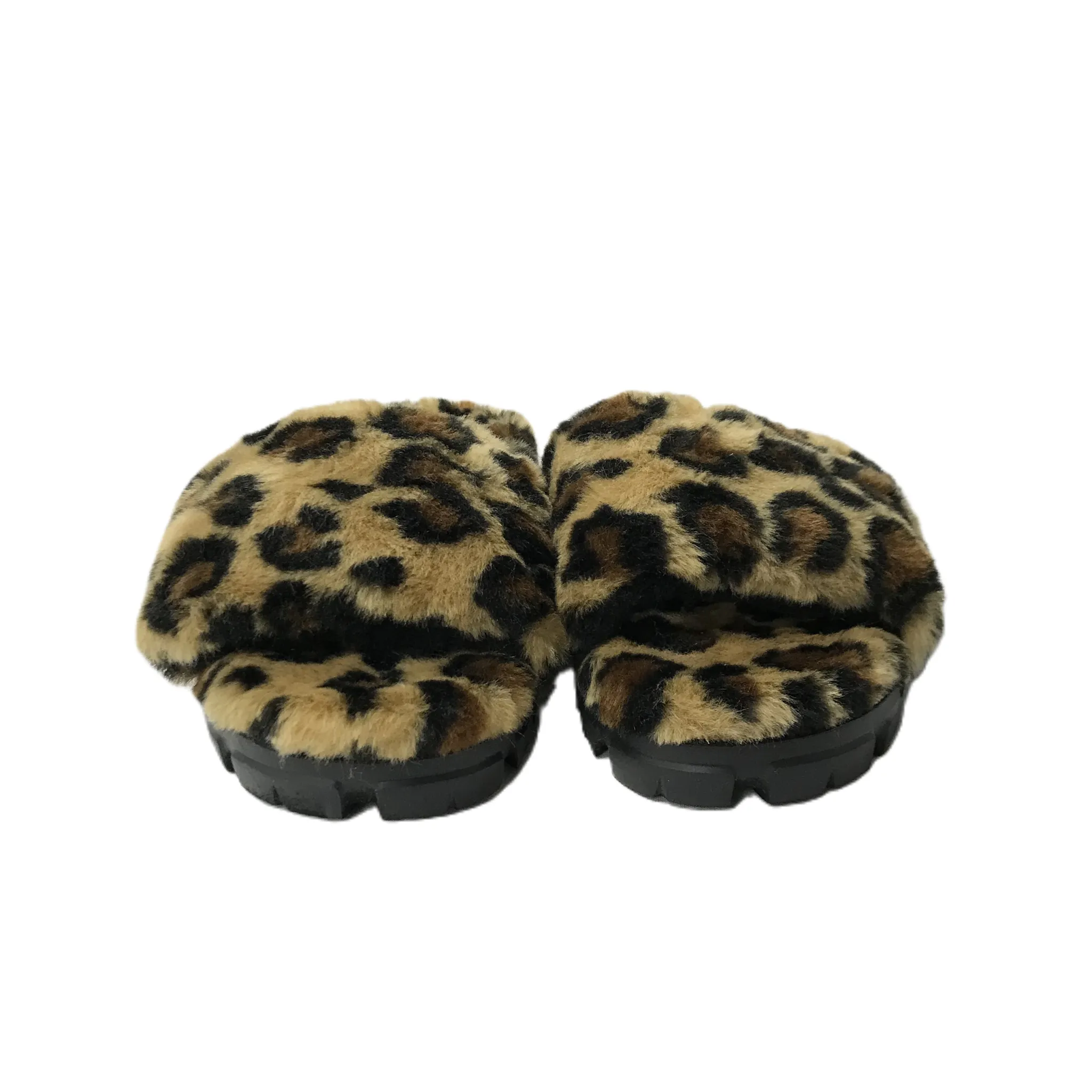 Animal Print Sandals Flats By Ugg, Size: 9