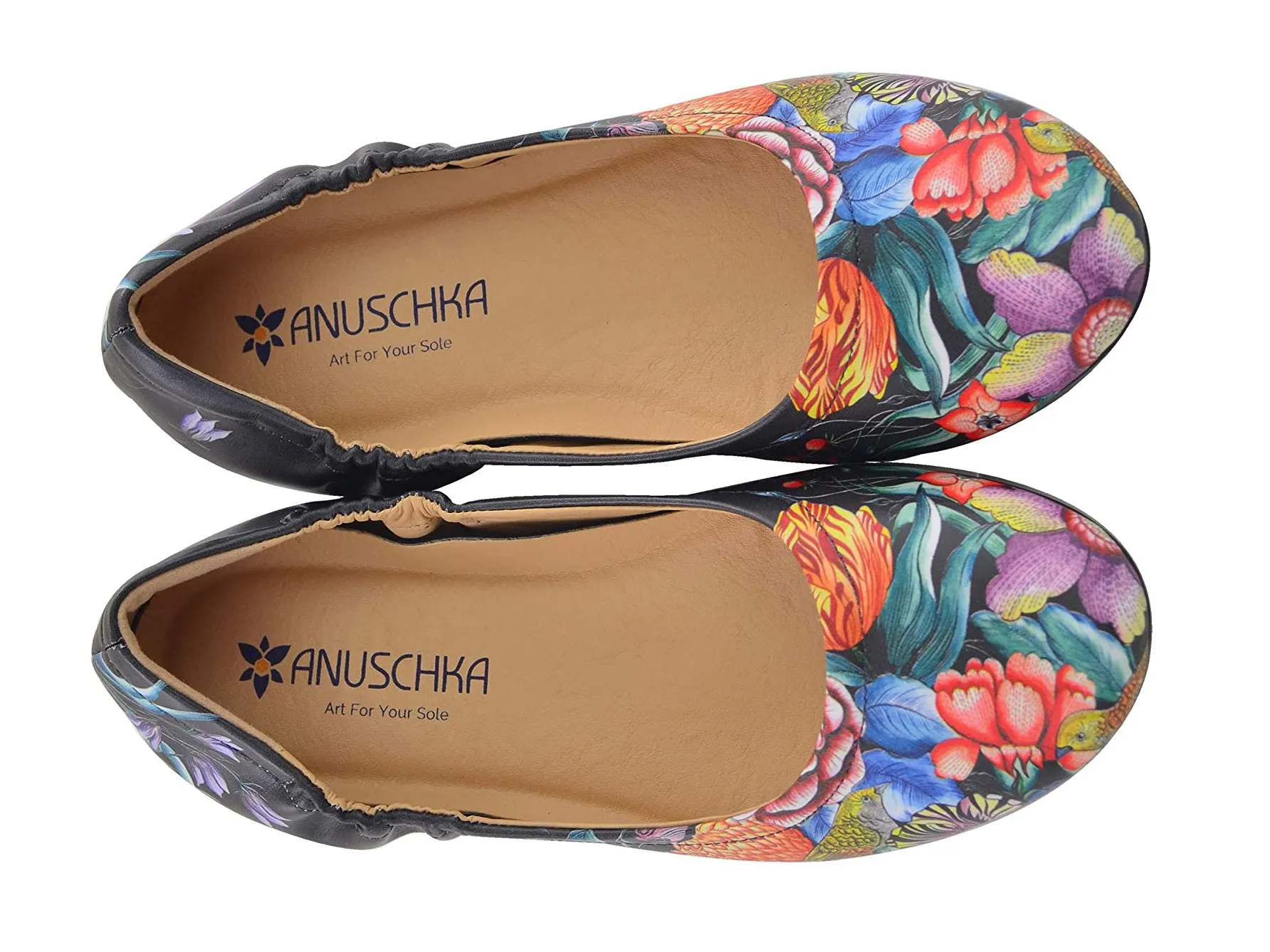 Anuschka Natalie Printed Leather Ballet Flat