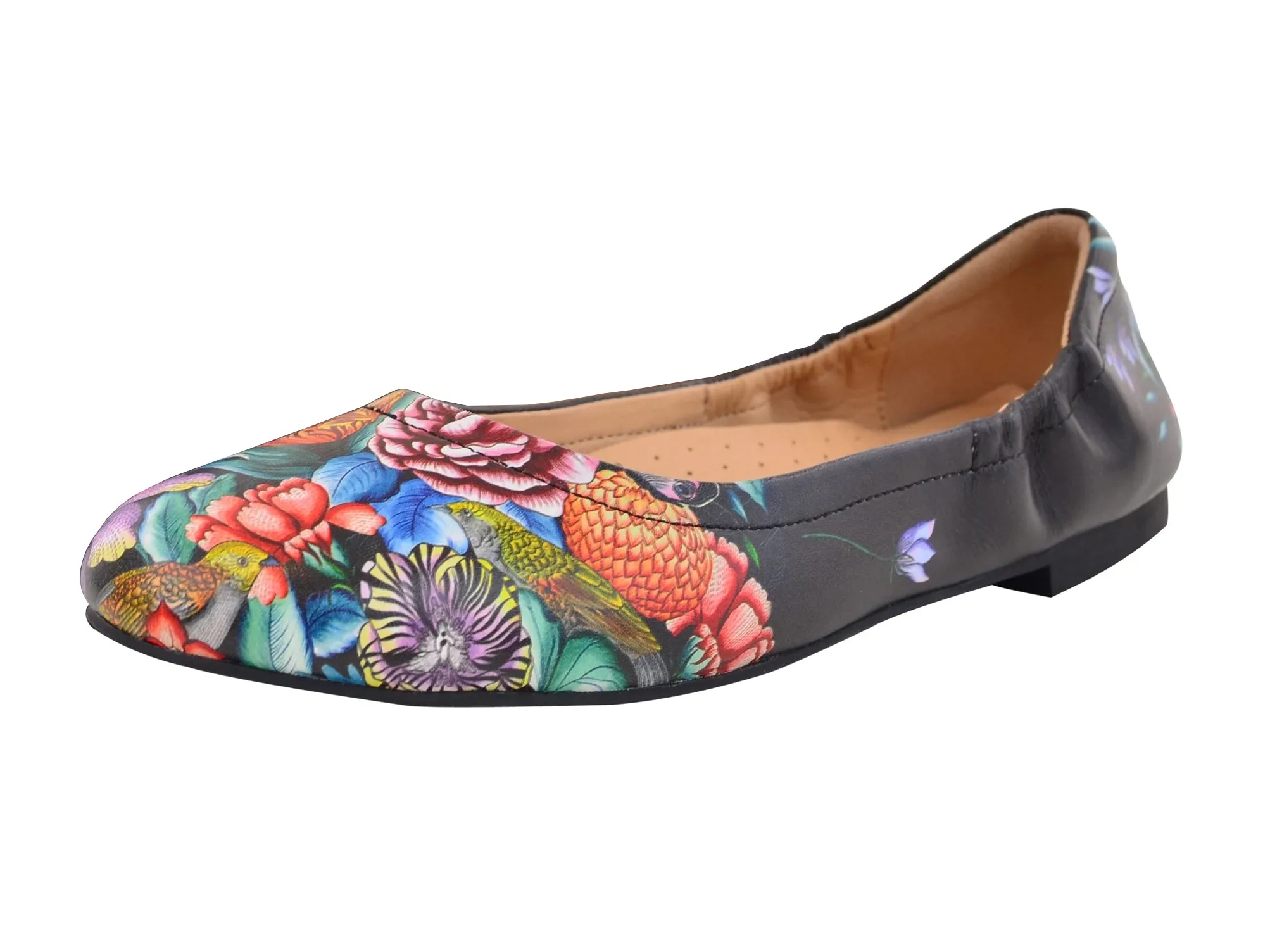 Anuschka Natalie Printed Leather Ballet Flat