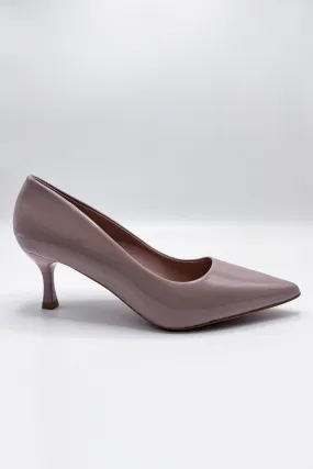 Aranea Pointed Toe Court Shoes in Nude