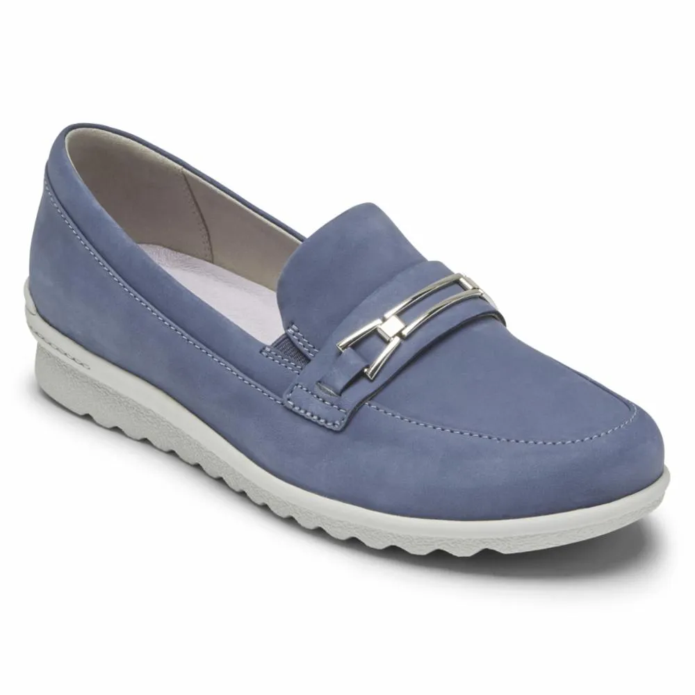 Aravon Women's Bit Loafer Josie Blue 2E