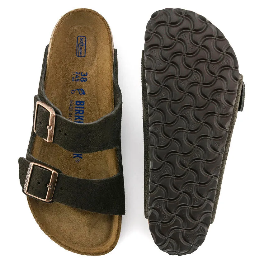 Arizona Soft Footbed Suede Leather - Mocha