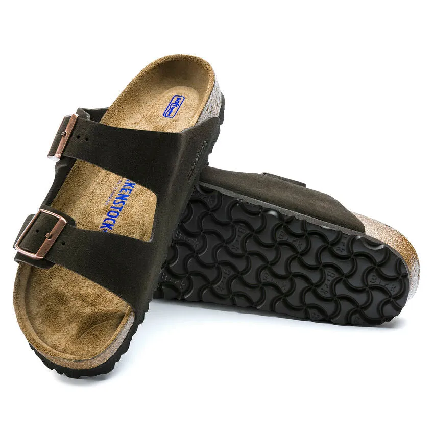 Arizona Soft Footbed Suede Leather - Mocha