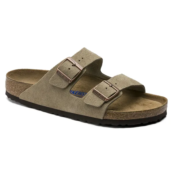 Arizona Soft Footbed Suede Leather - Taupe