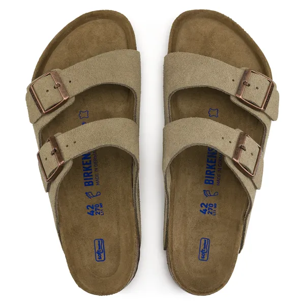 Arizona Soft Footbed Suede Leather - Taupe