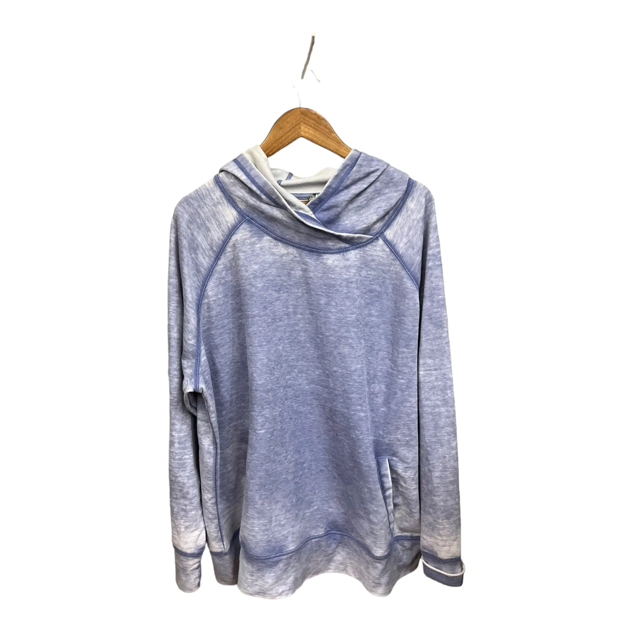 Athletic Top Long Sleeve Hoodie By Clothes Mentor In Blue, Size: 3x