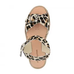 Avarca Buckle Leather Leopard