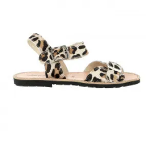 Avarca Buckle Leather Leopard