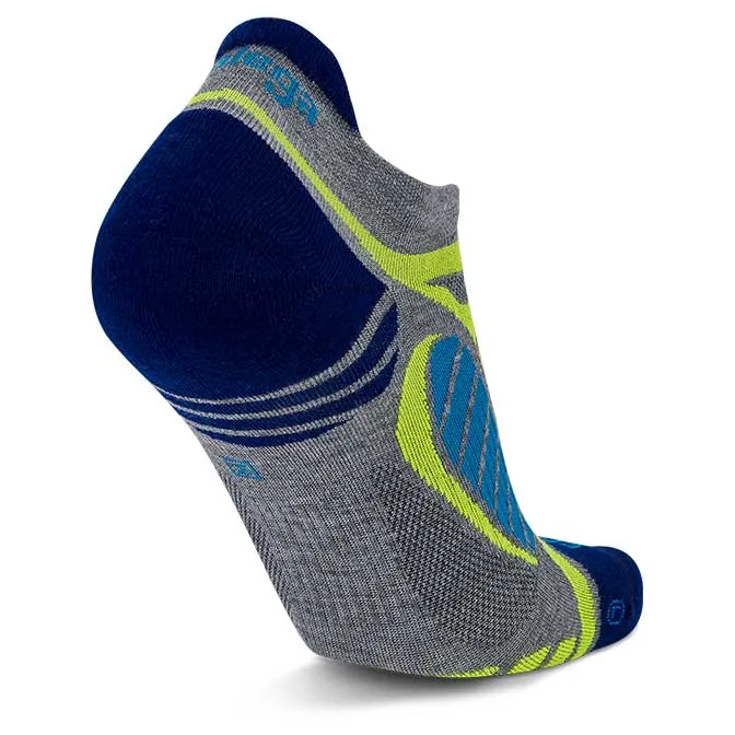 Balega Ultra Light No Show - Grey Heather/Royal Blue