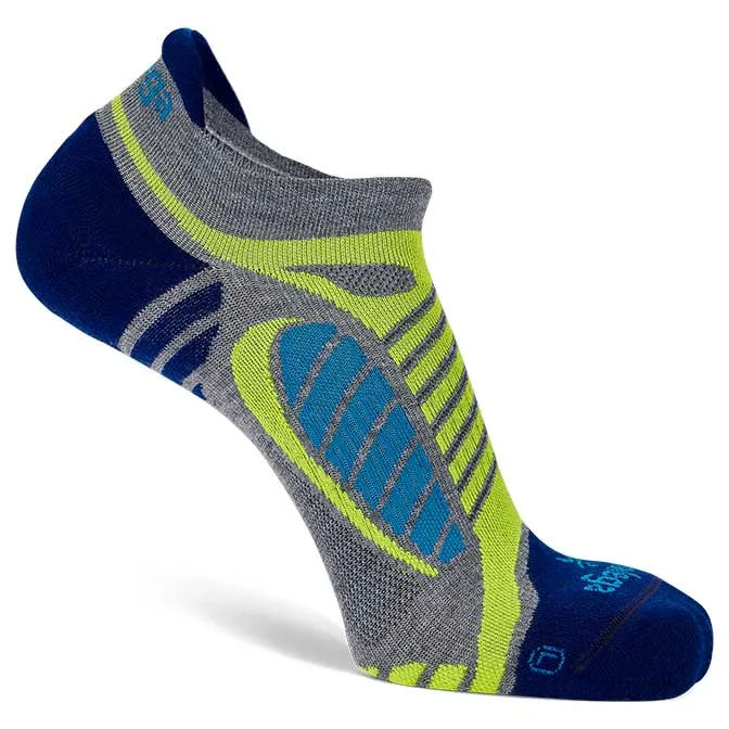 Balega Ultra Light No Show - Grey Heather/Royal Blue