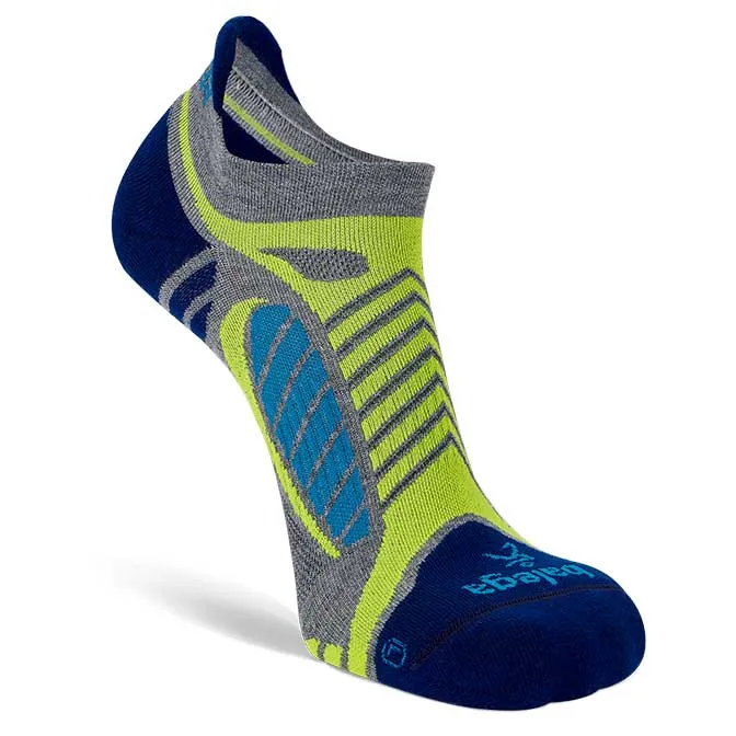 Balega Ultra Light No Show - Grey Heather/Royal Blue