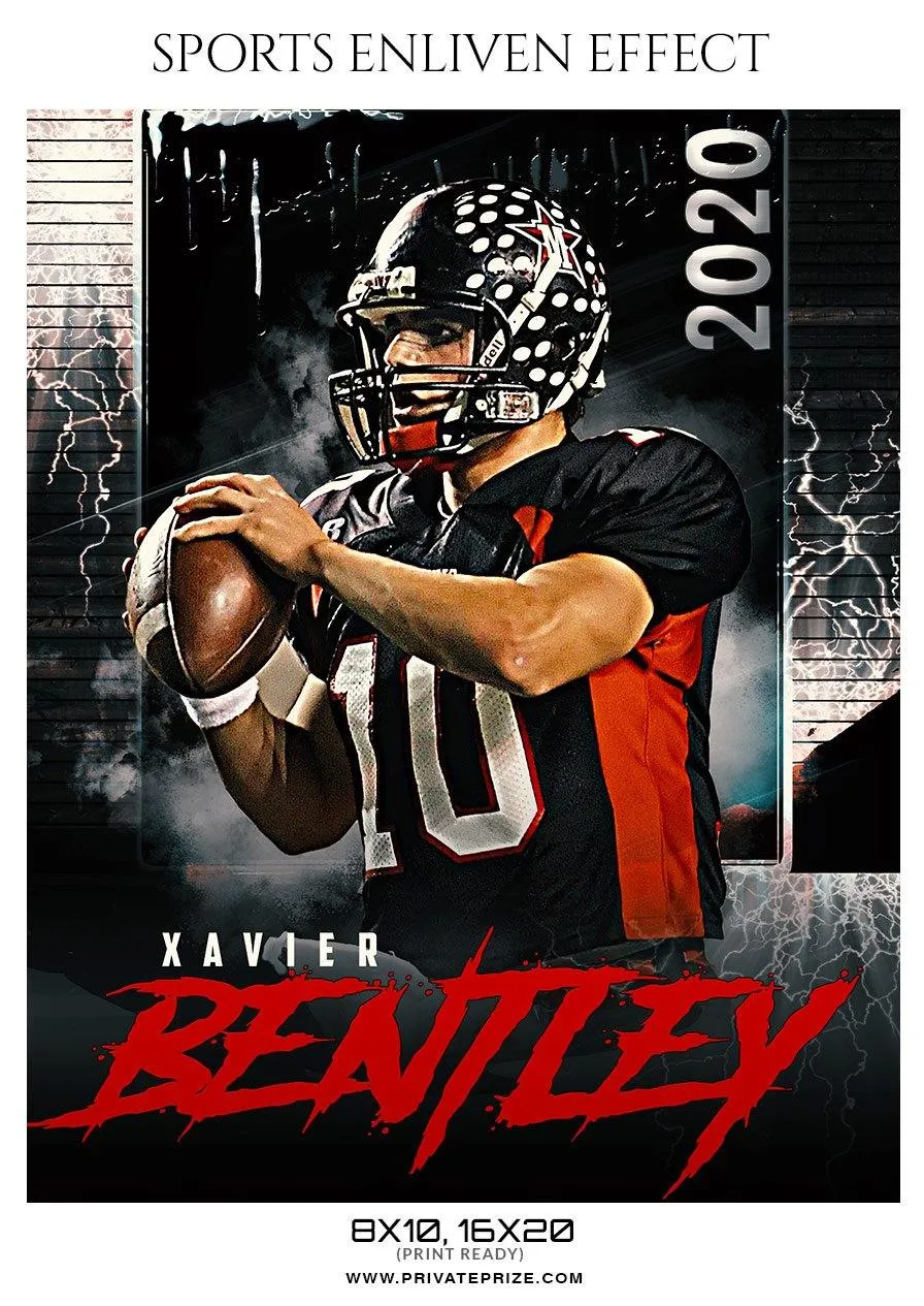 Bentley Xavier - Football Sports Enliven Effect Photography Template