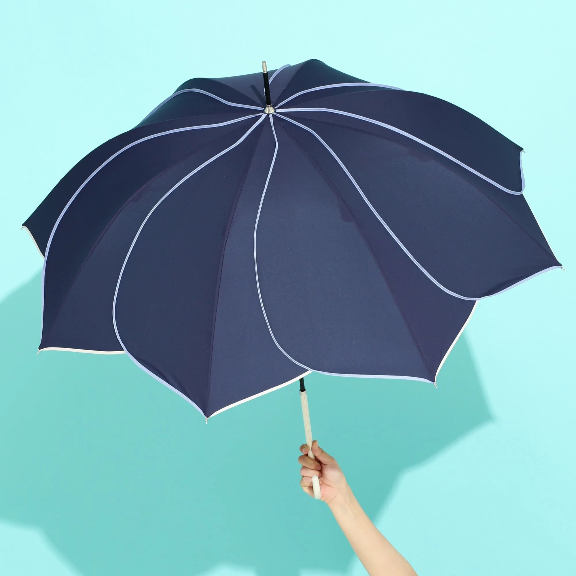 Bicolor Piping Umbrella Navy