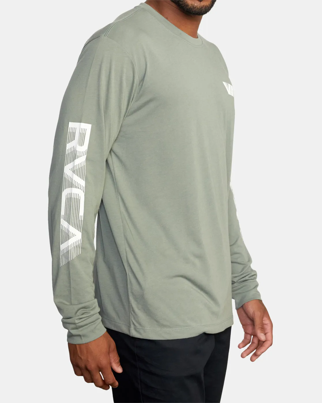 Big RVCA Speed Long Sleeve Workout Shirt - Agave Green