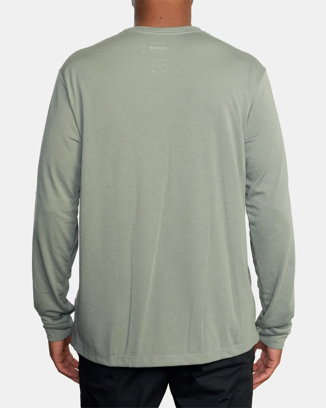 Big RVCA Speed Long Sleeve Workout Shirt - Agave Green