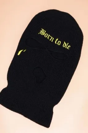 Black Born To Die 3 Holes Ski Mask