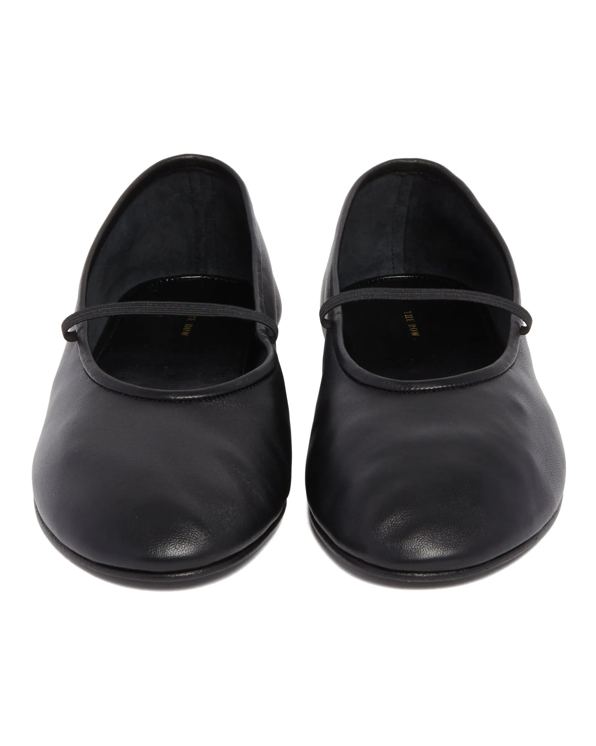 Black Elastic Ballet Flats