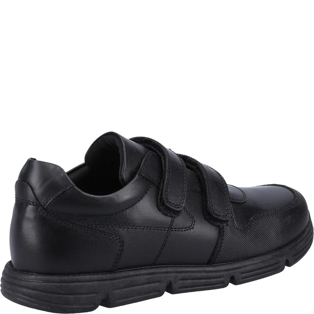 Black Lucas Junior School Shoes