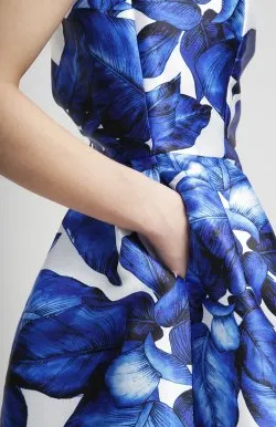 Blue White Flower Dress