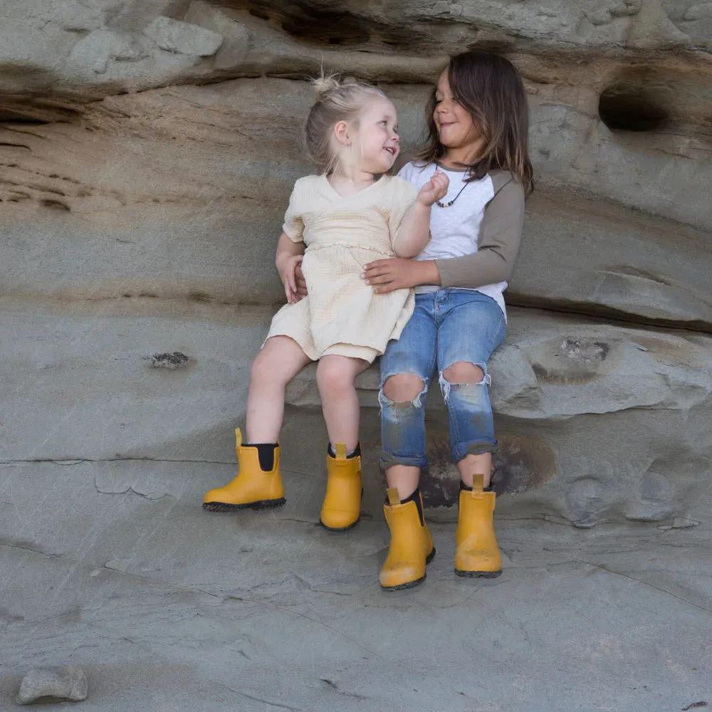 Bobbi Kids Wellington Boot // Mustard Yellow