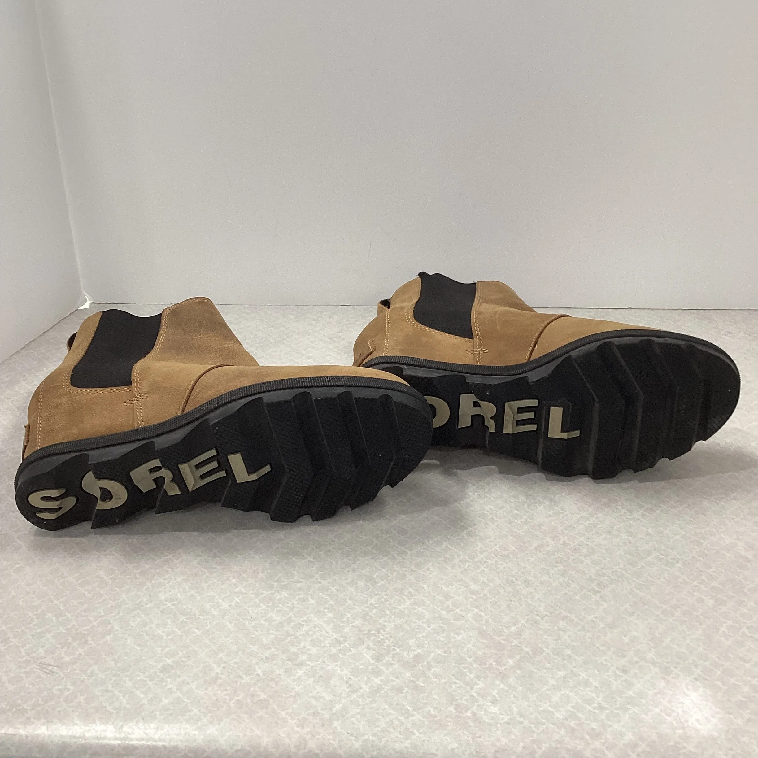 Boots Ankle Flats By Sorel In Black & Brown, Size: 7.5