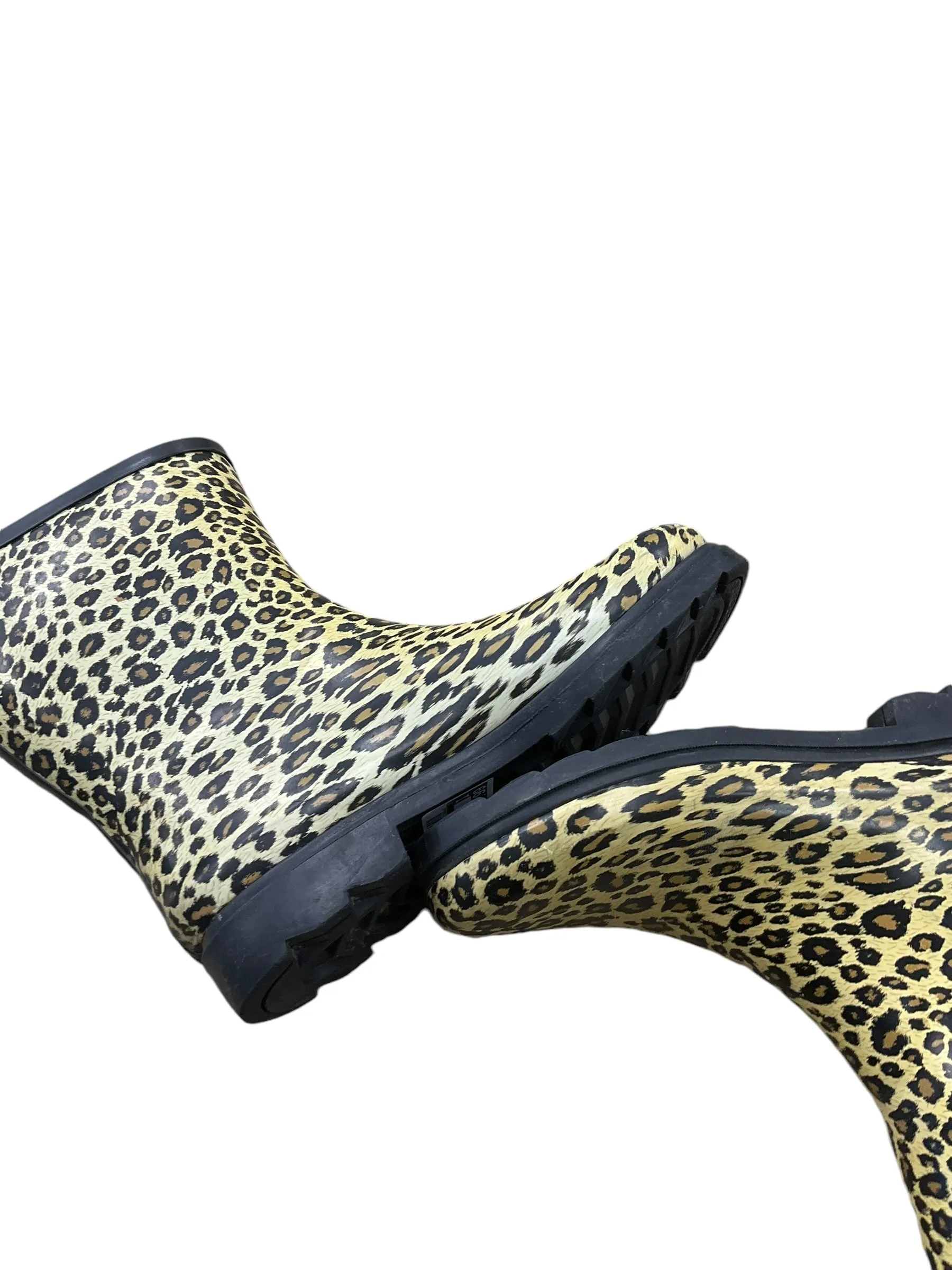 Boots Rain By Clothes Mentor In Animal Print, Size: 9