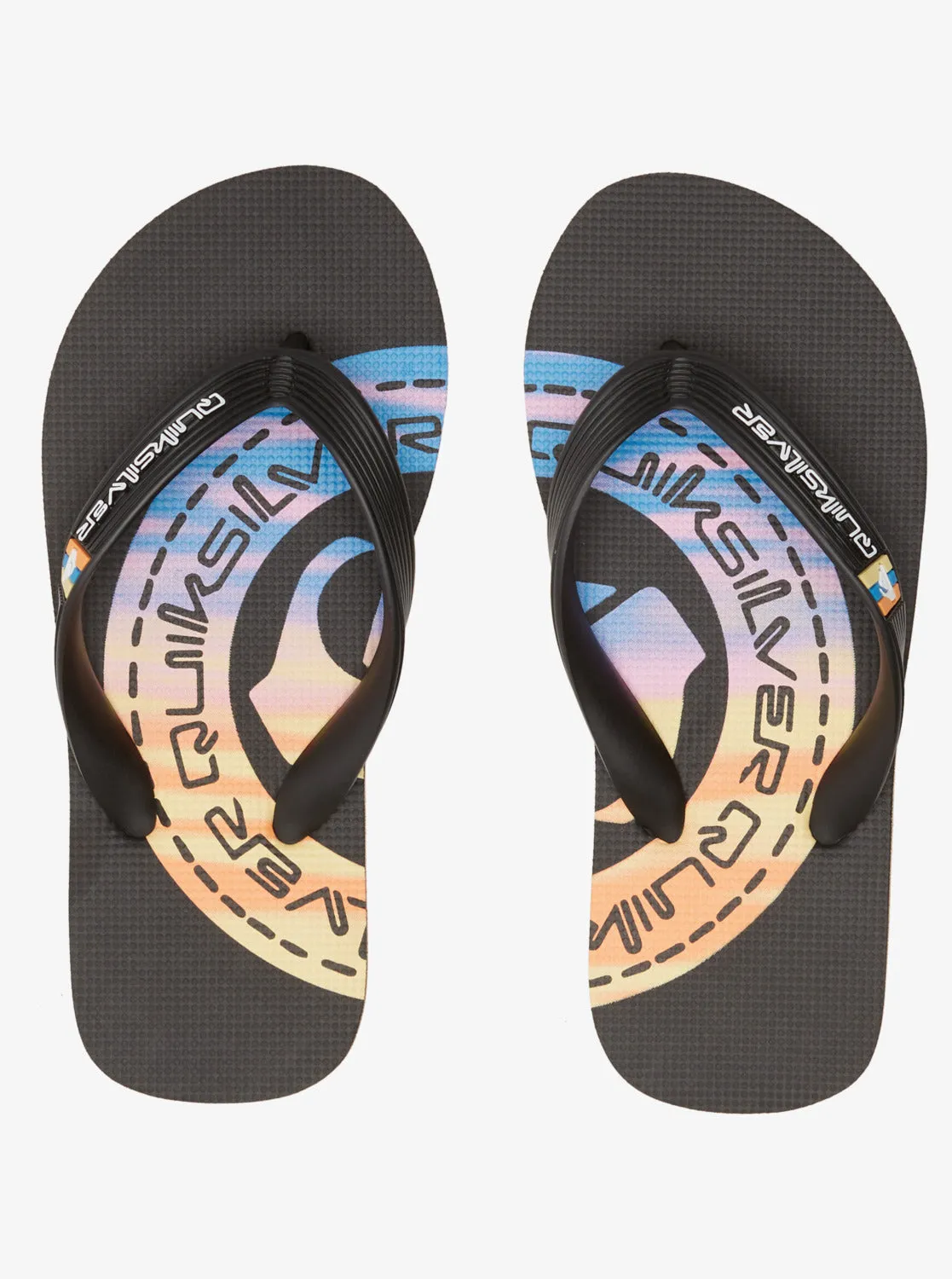 Boys 8-16 Molokai Art Ii Sandals - Black/White/Black