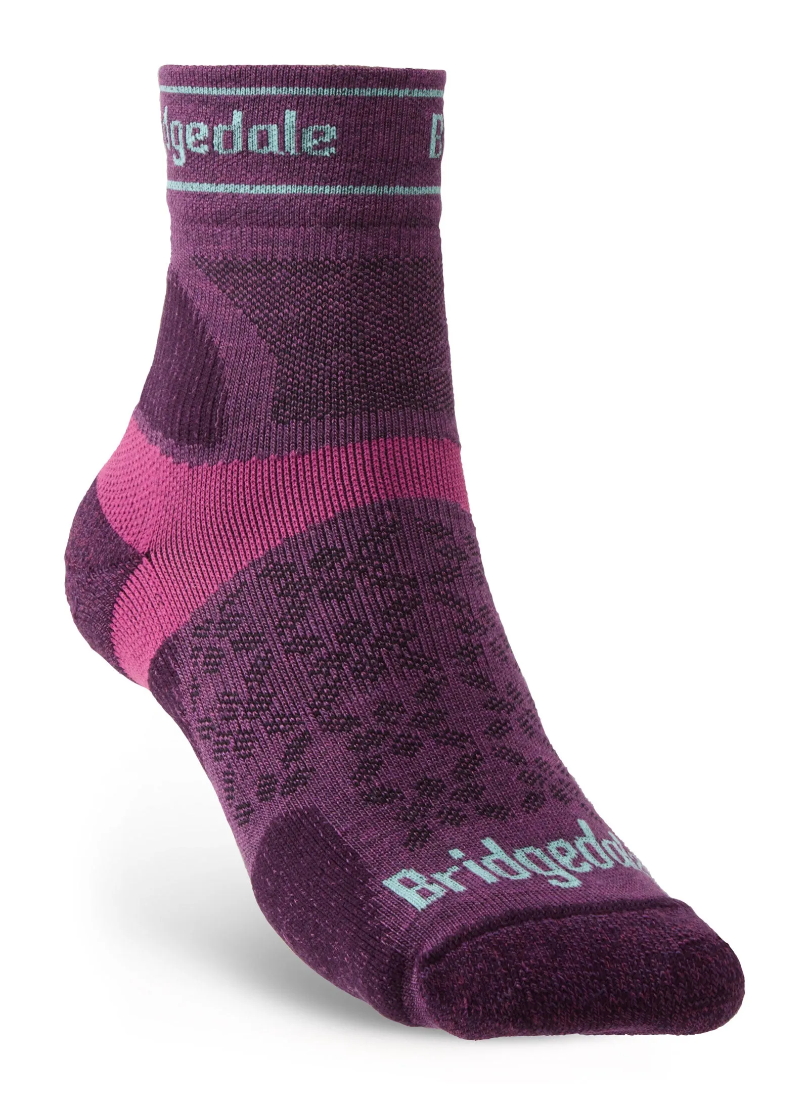 Bridgedale Women's Ultra-Lightweight T2 Merino Run Mini-Crew Socks {BR-710202}