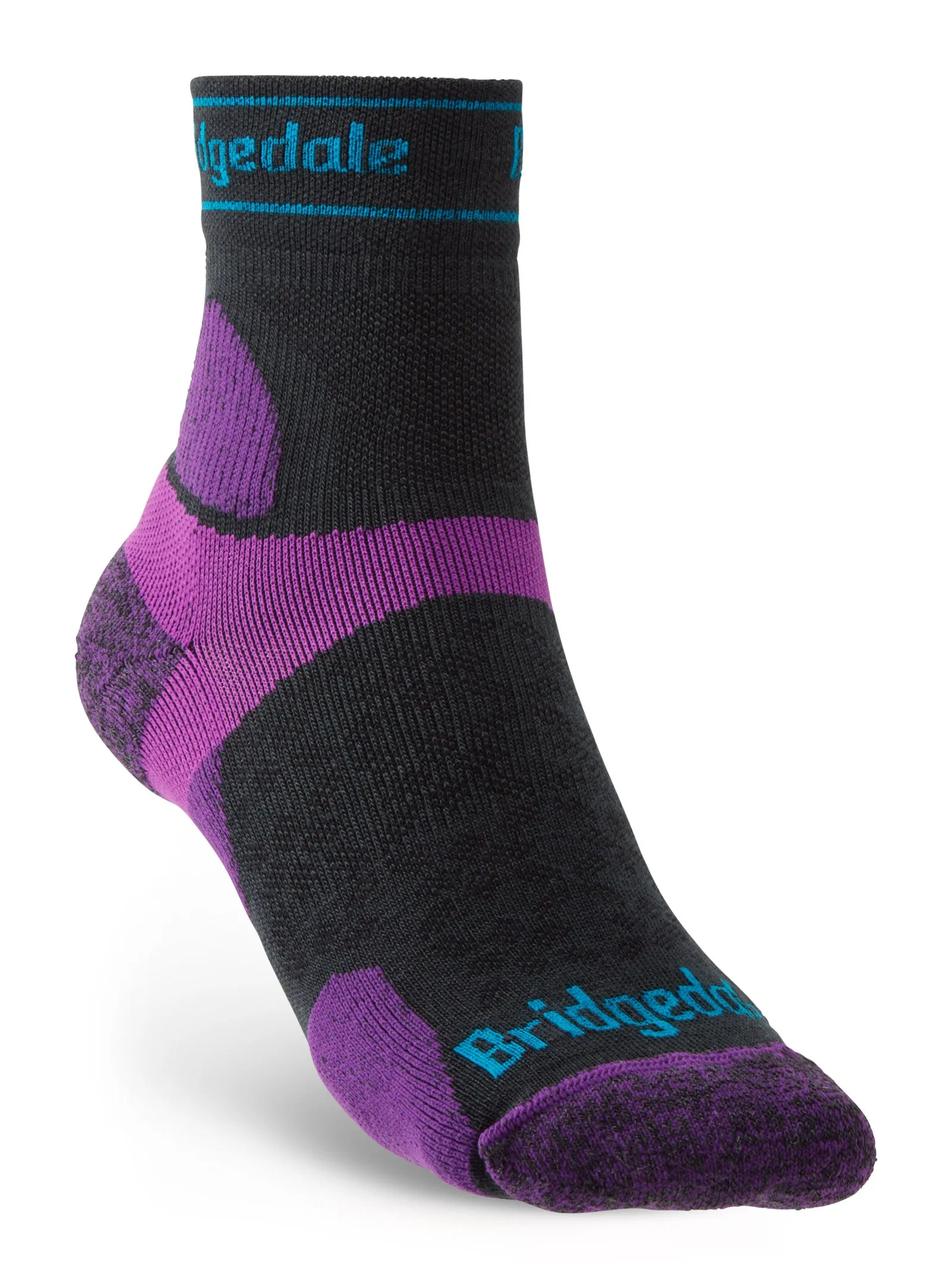 Bridgedale Women's Ultra-Lightweight T2 Merino Run Mini-Crew Socks {BR-710202}