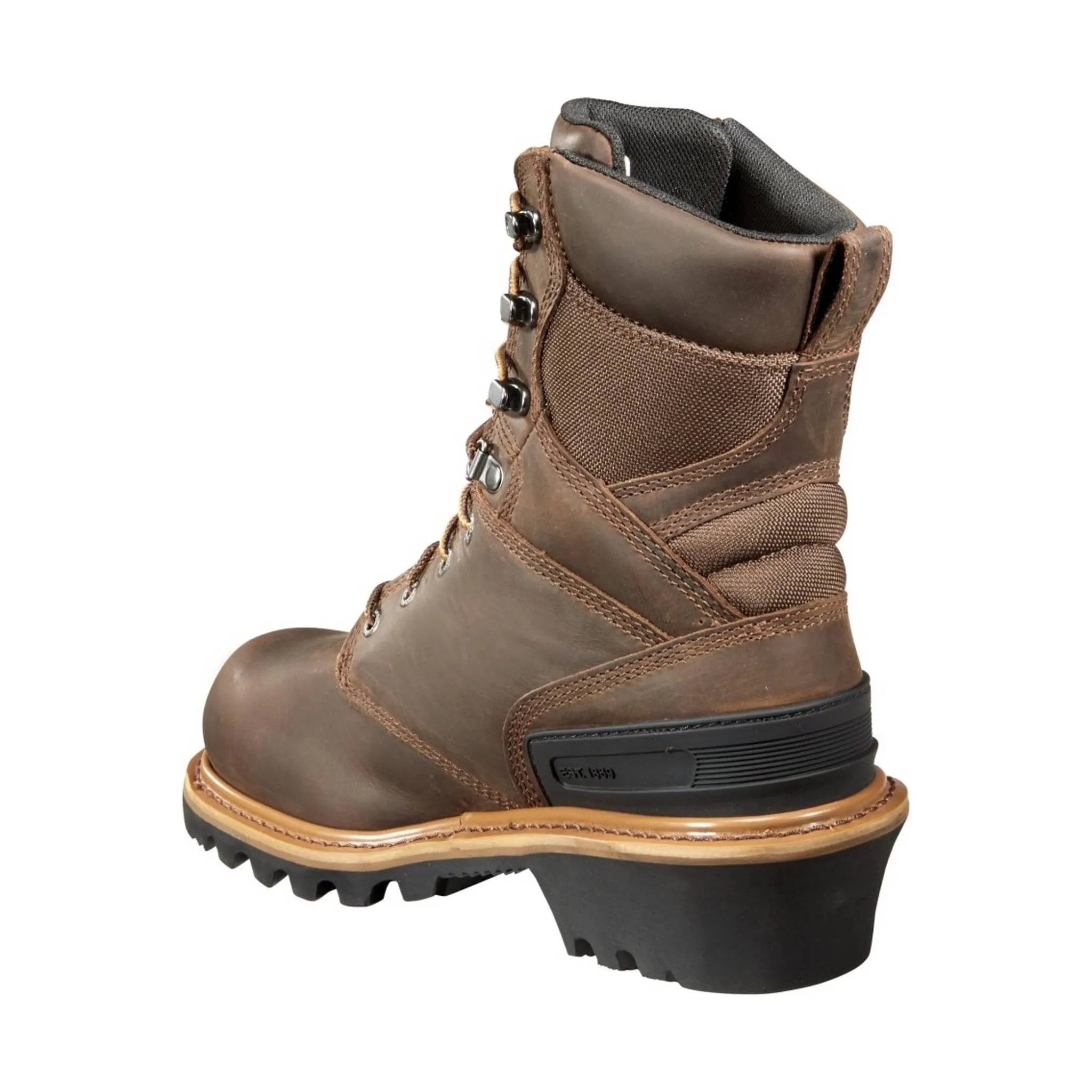 Carhartt Men's 8-Inch Insulated Composite Toe Climbing Boot - Crazy Horse Brown Oil Tanned