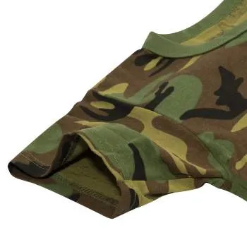 Childrens Woodland Camo Heavyweight T-Shirt