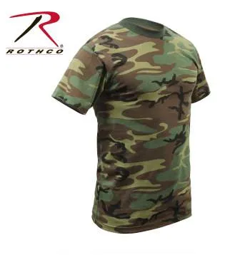 Childrens Woodland Camo Heavyweight T-Shirt