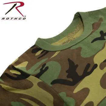 Childrens Woodland Camo Heavyweight T-Shirt