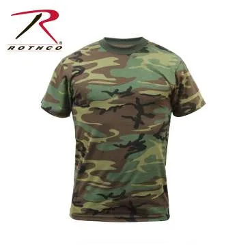 Childrens Woodland Camo Heavyweight T-Shirt