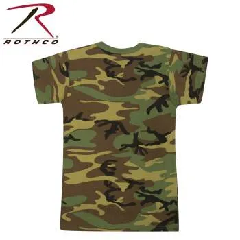 Childrens Woodland Camo Heavyweight T-Shirt