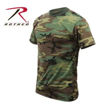 Childrens Woodland Camo Heavyweight T-Shirt