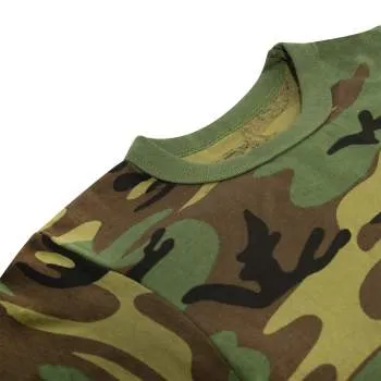 Childrens Woodland Camo Heavyweight T-Shirt