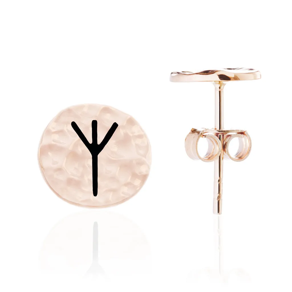 Choose Your Rune Earrings, Rose Gold